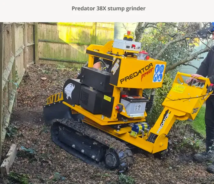 Stump grinding service